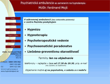 Tablet Screenshot of hypnoterapeut.sk